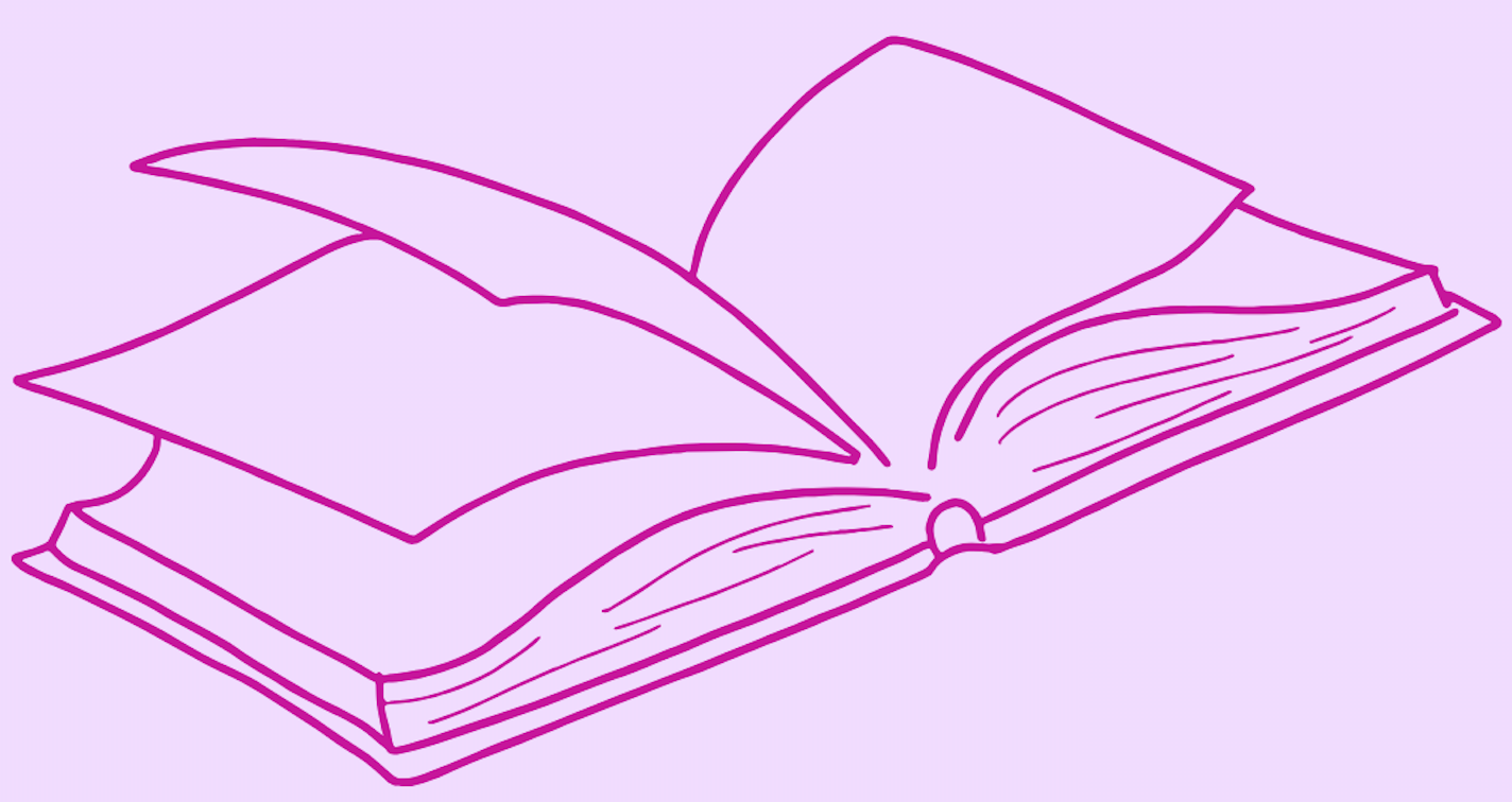 image of an open book